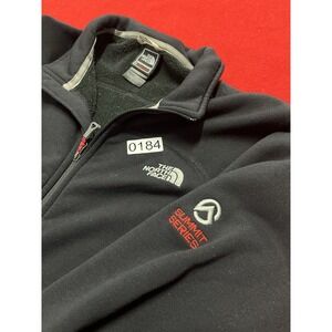 Women's Size Medium Summit Series Full Zip Black Poly Jacket Slight Pilling